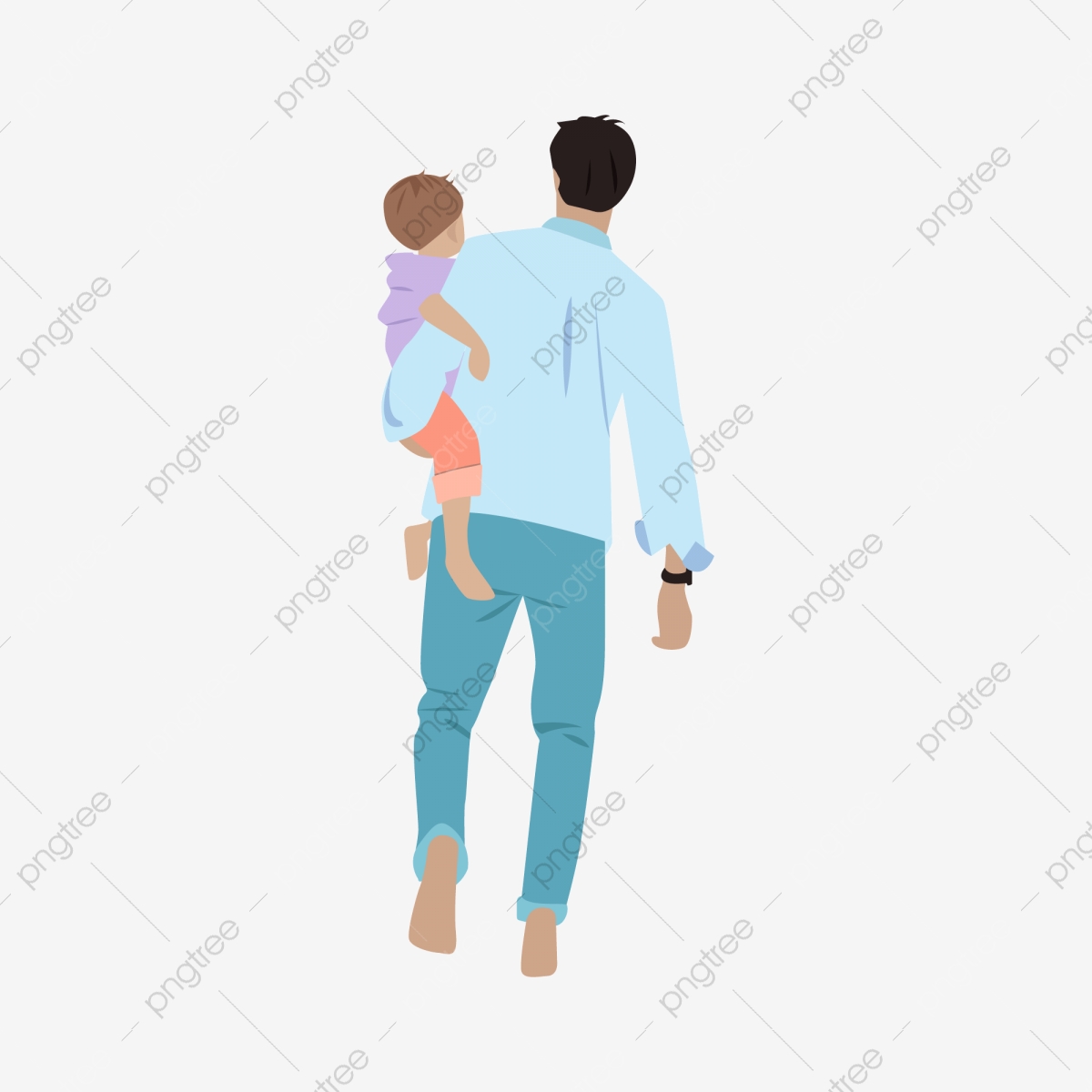 father clipart back
