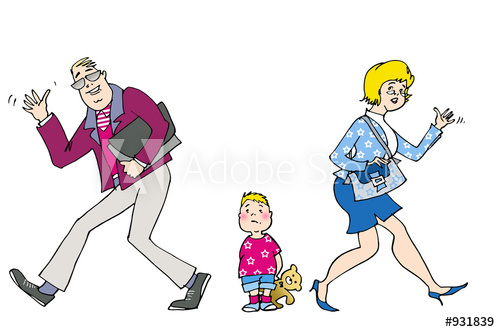 father clipart busy