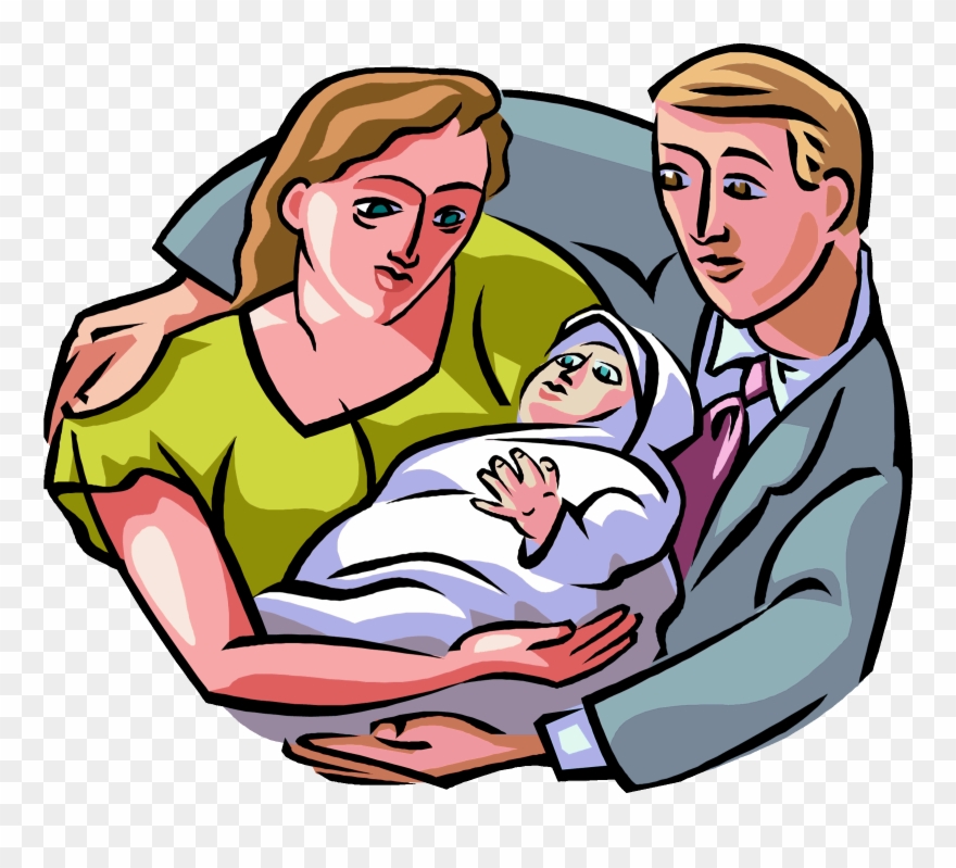 parents clipart newborn baby cartoon