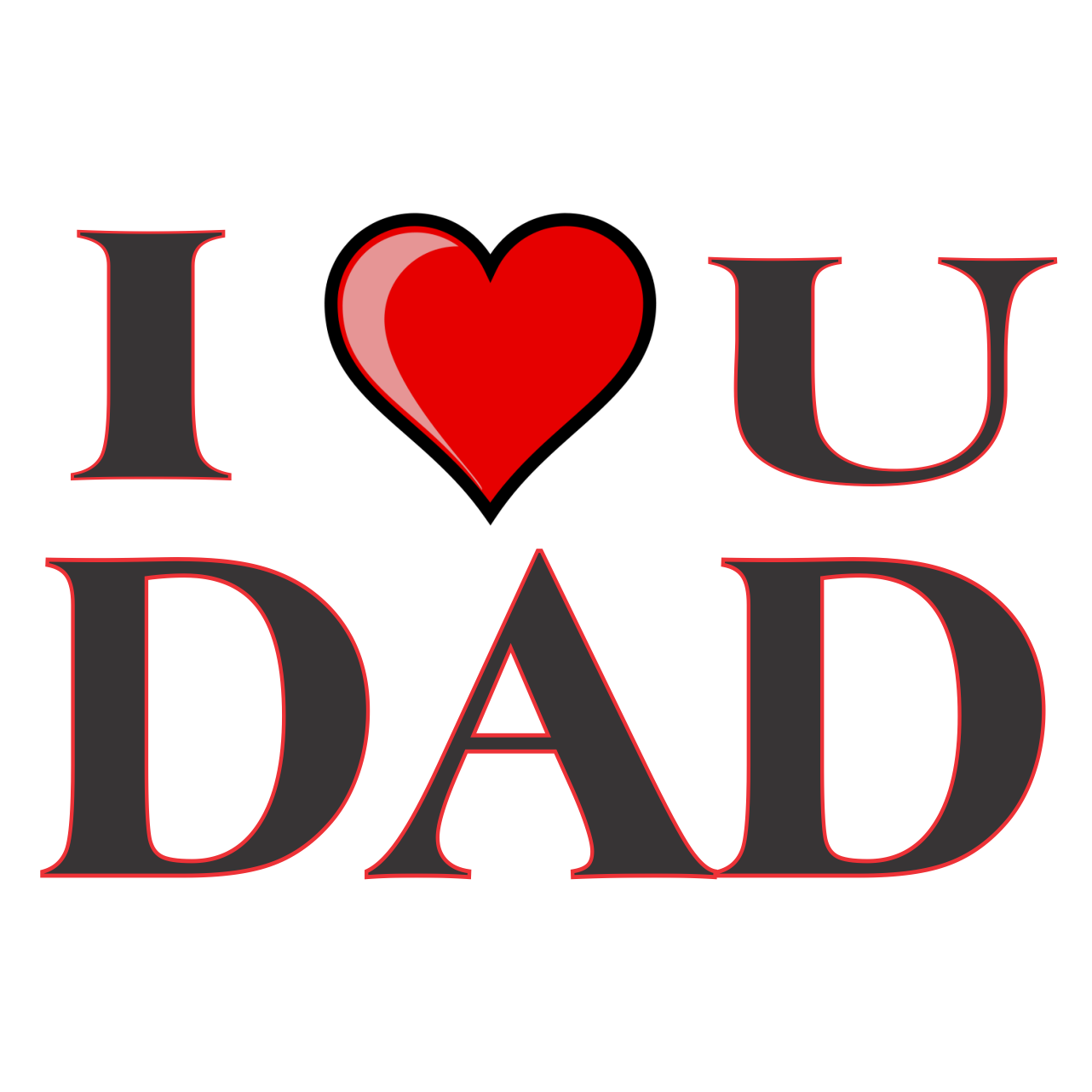 Father clipart love you dad, Father love you dad Transparent FREE for