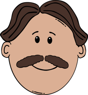 father clipart male face