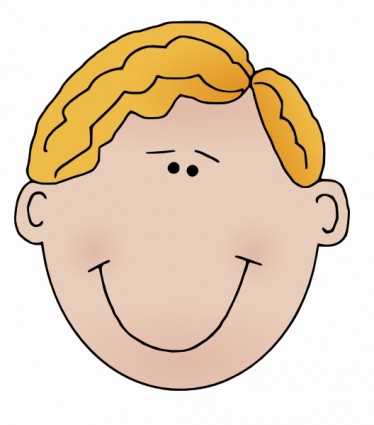 father clipart man's face