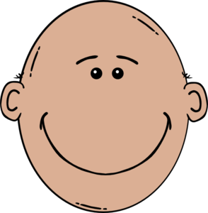 father clipart man's face