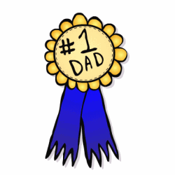 father clipart number one