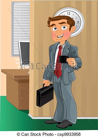 father clipart office going man