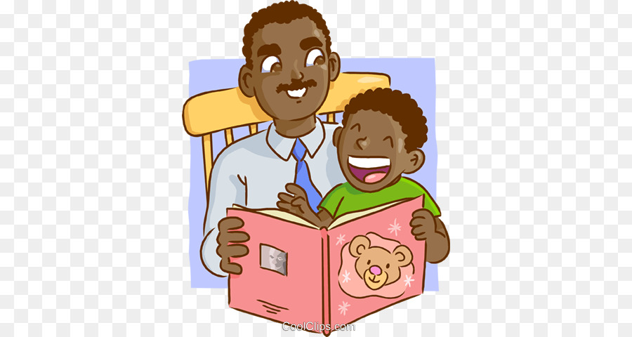 father clipart reading