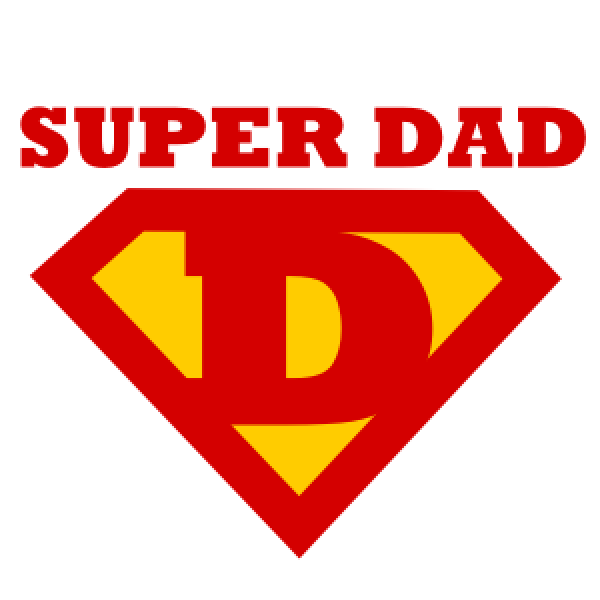 father clipart super dad