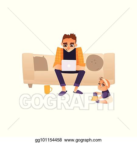 father clipart working man