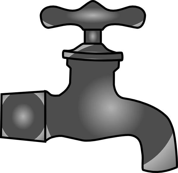 Faucet clip art at. Plumber clipart animated