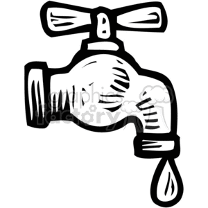 Faucet clipart black and white. Royalty free 