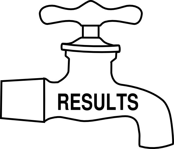 Results clip art at. Faucet clipart black and white