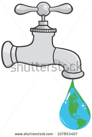 faucet clipart leak