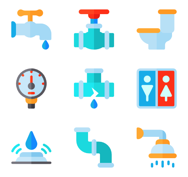 Plumber clipart vector. Icons free tools and