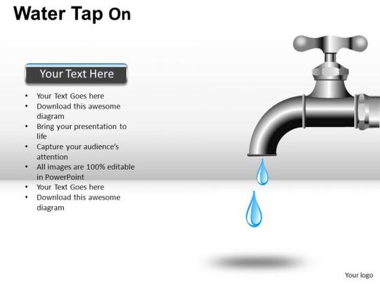 Water editable and images. Faucet clipart powerpoint