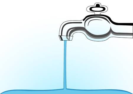 faucet clipart running water