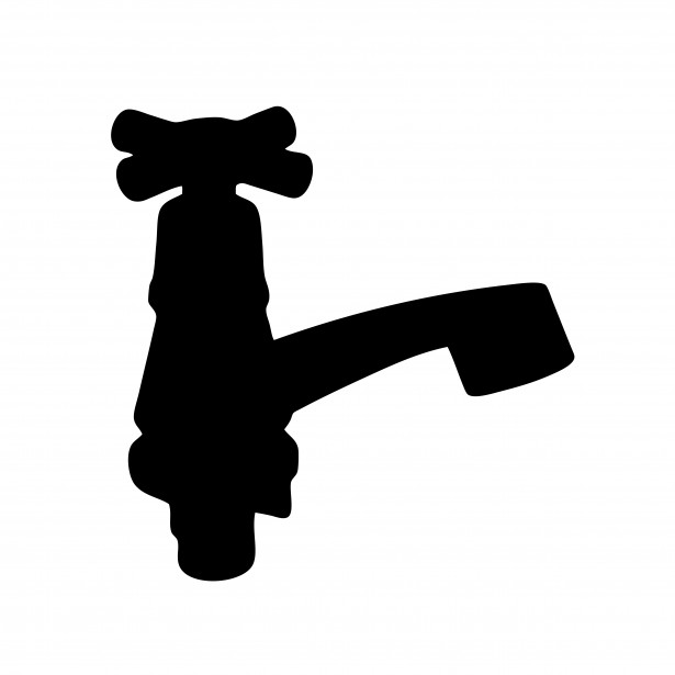 faucet clipart silhouette