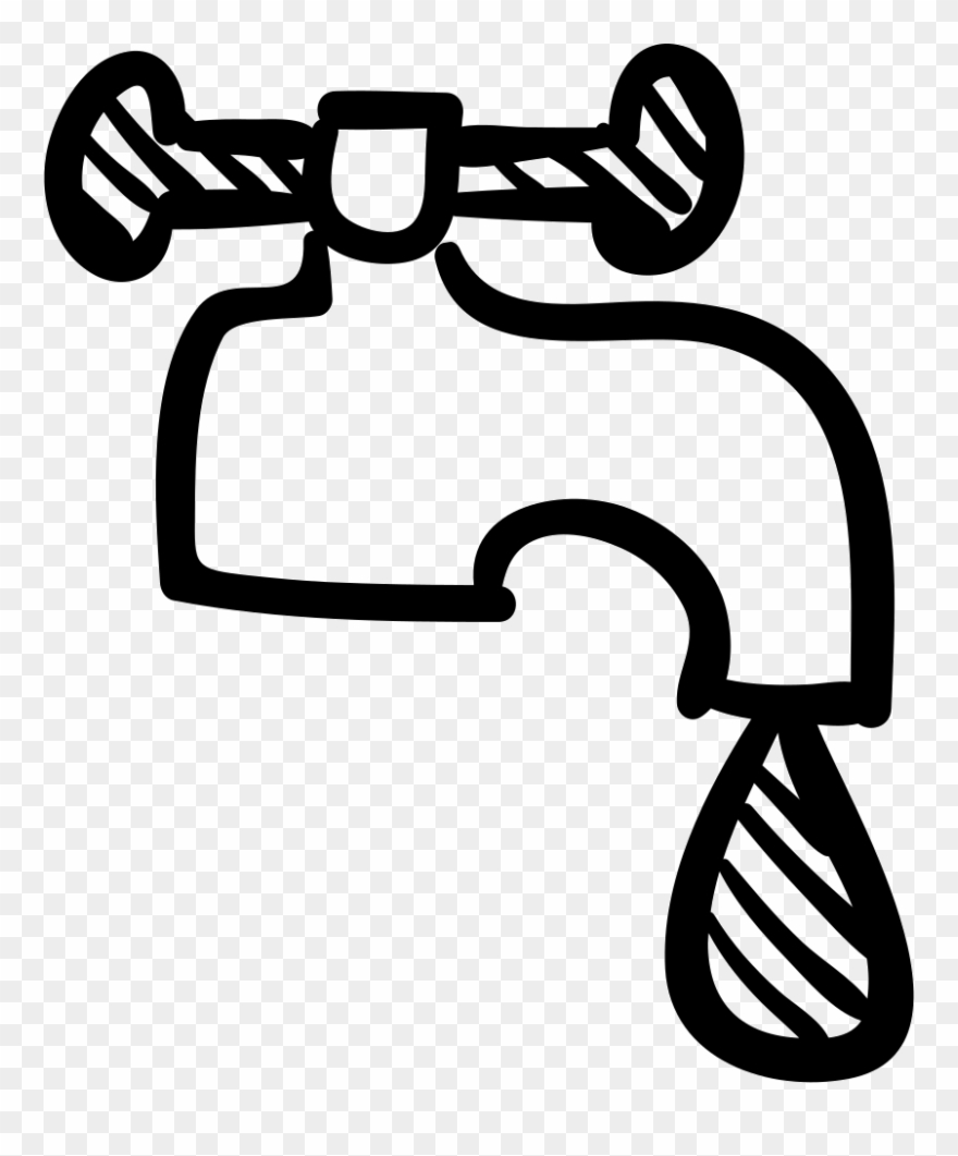 Wash tap . Faucet clipart water drawing