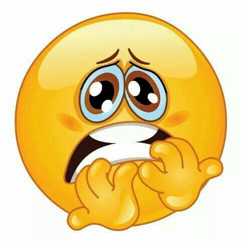 Smiley emoticon face clip. Fear clipart afraid