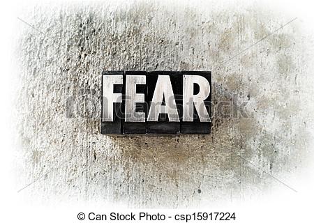 fear clipart fear word