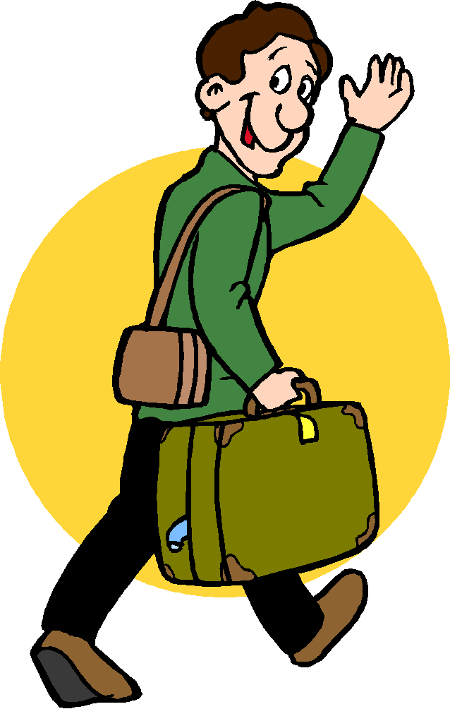 The exhausted paranoid traveller. Worry clipart paranoia