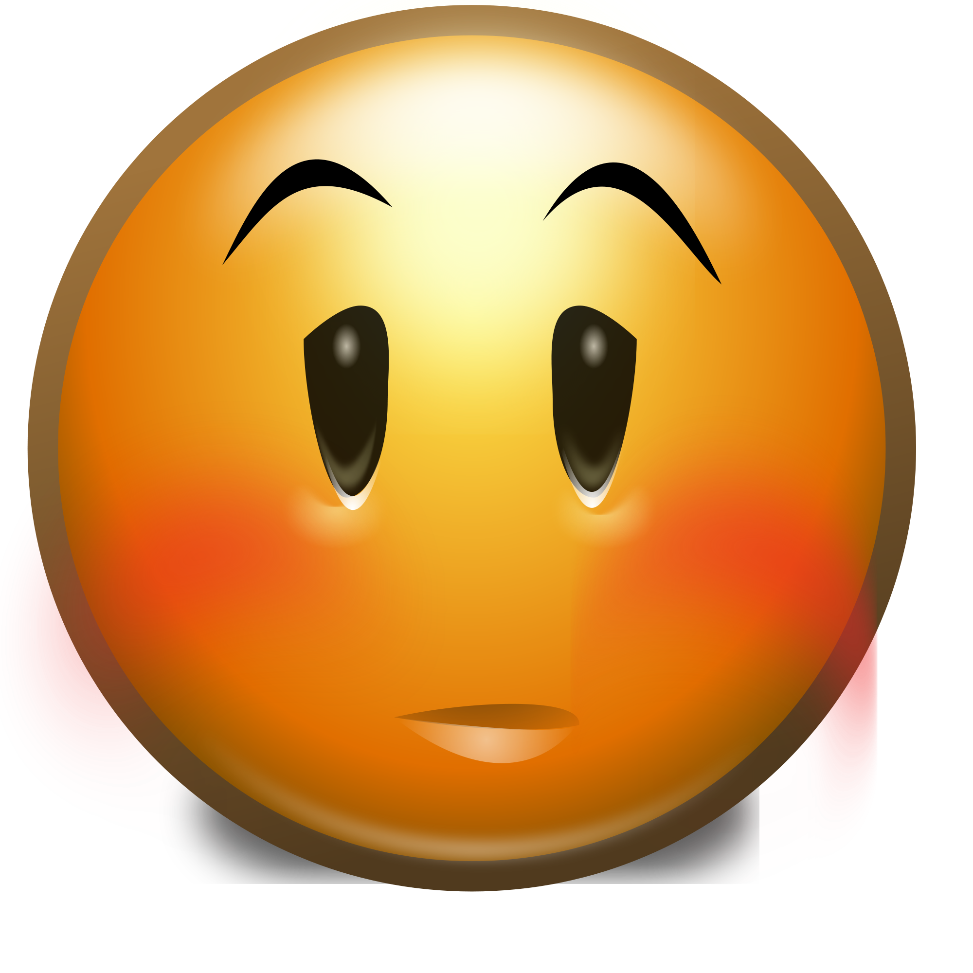 feelings clipart embarrassed face
