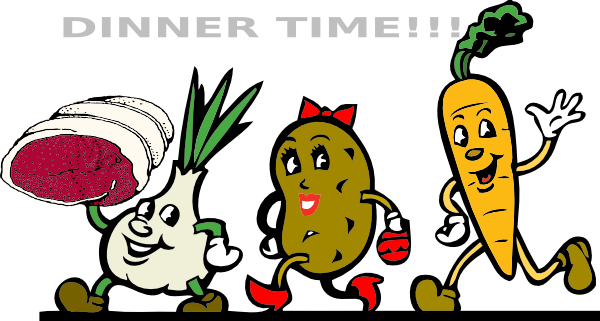 Free dinner time cliparts. Feast clipart dinnertime