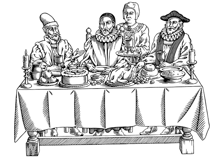 Ledbury food group . Feast clipart medieval feast