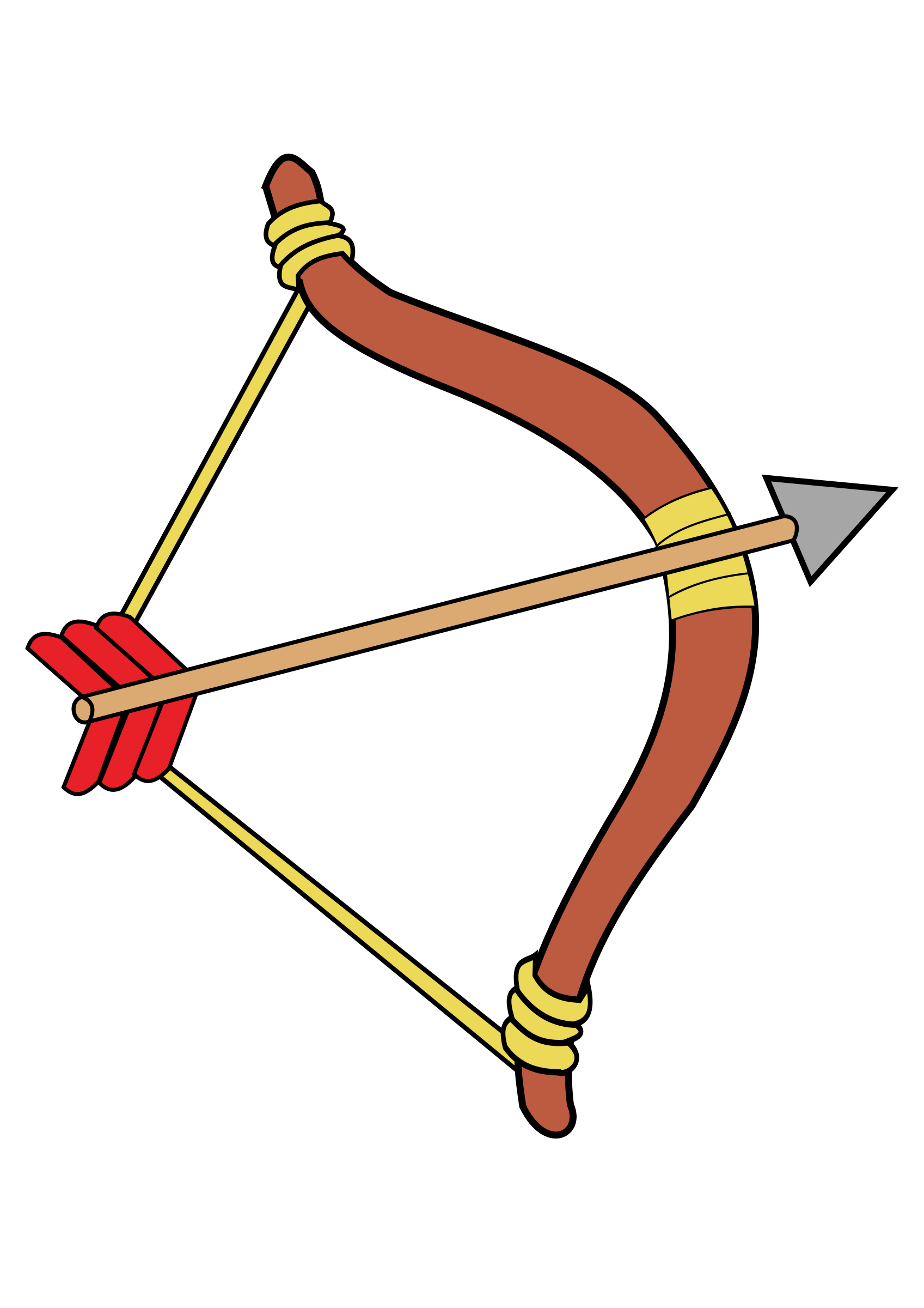 hunting clipart bow arrow