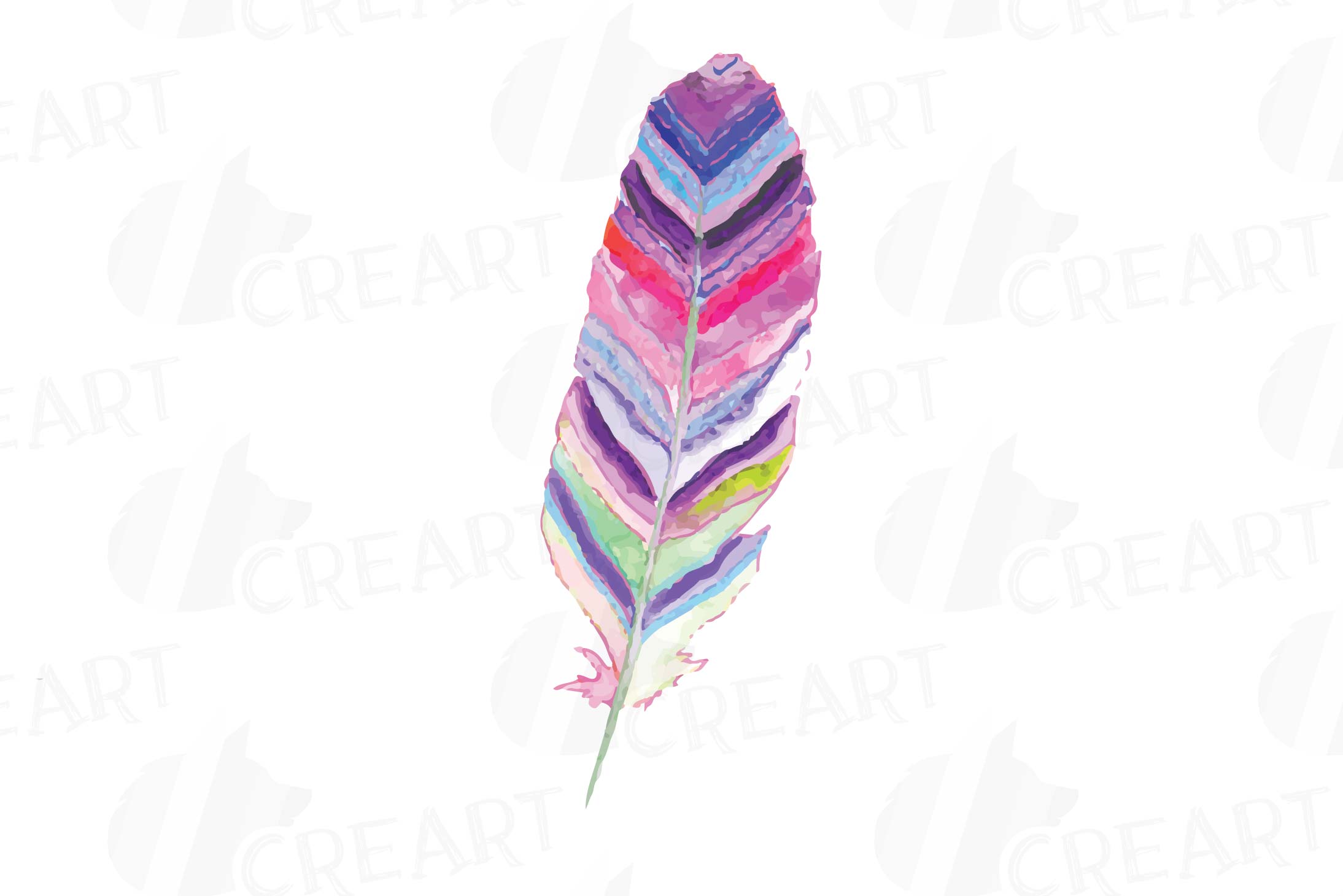 feather clipart colorful feather