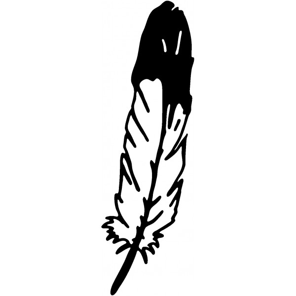 Download decal clip art. Feather clipart feather indian