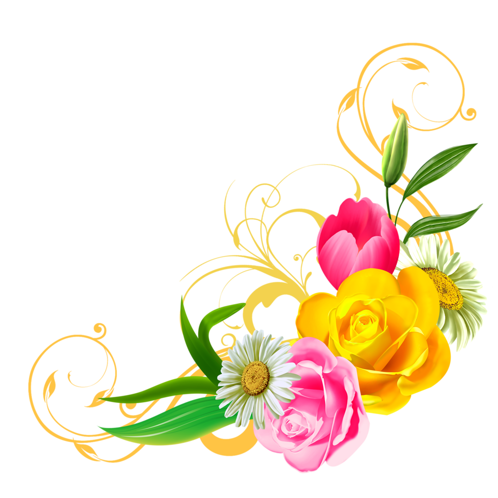 flower clipart feather