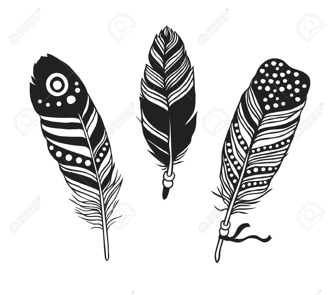 feathers clipart hipster