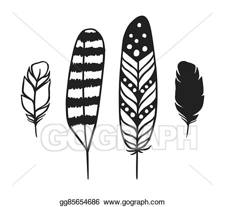 feathers clipart hipster