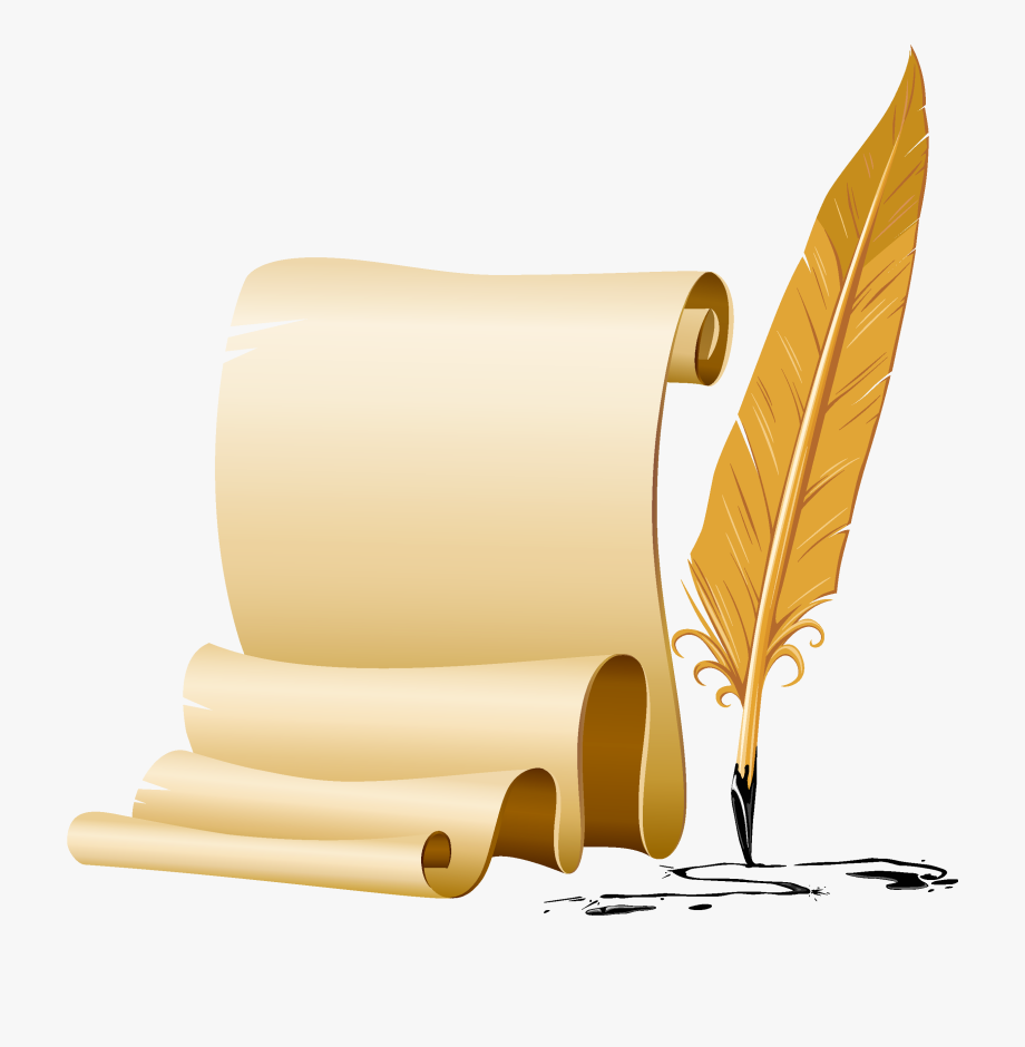 poem clipart paper quill