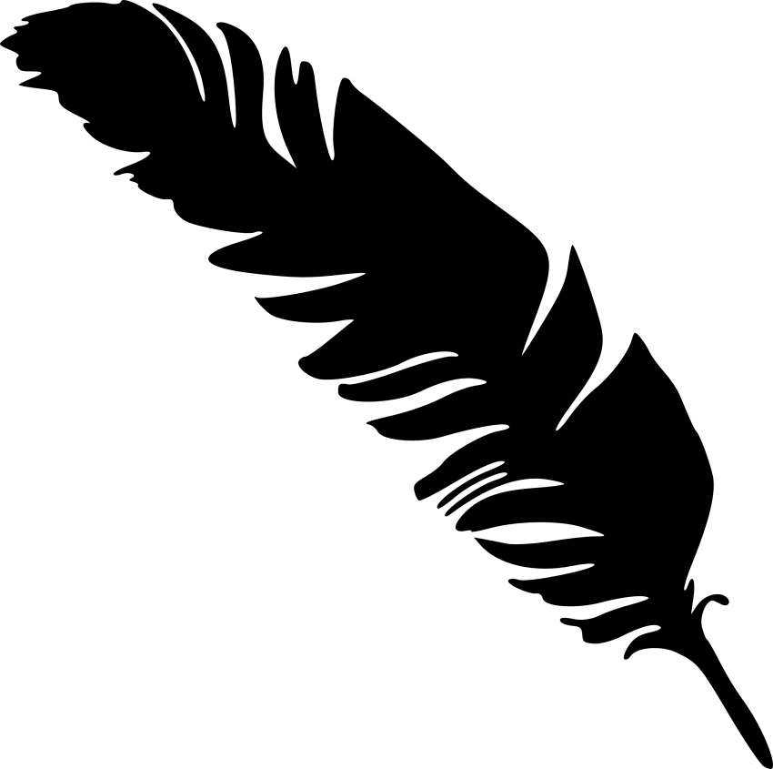 Feathers clipart simple. Feather silhouette png free