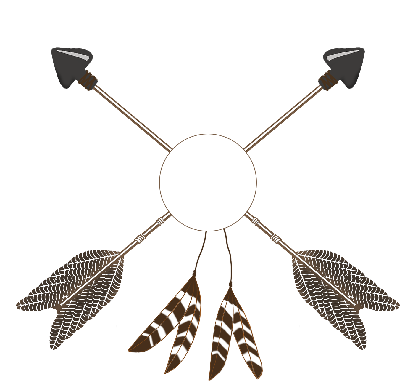 feathers clipart tribal arrow