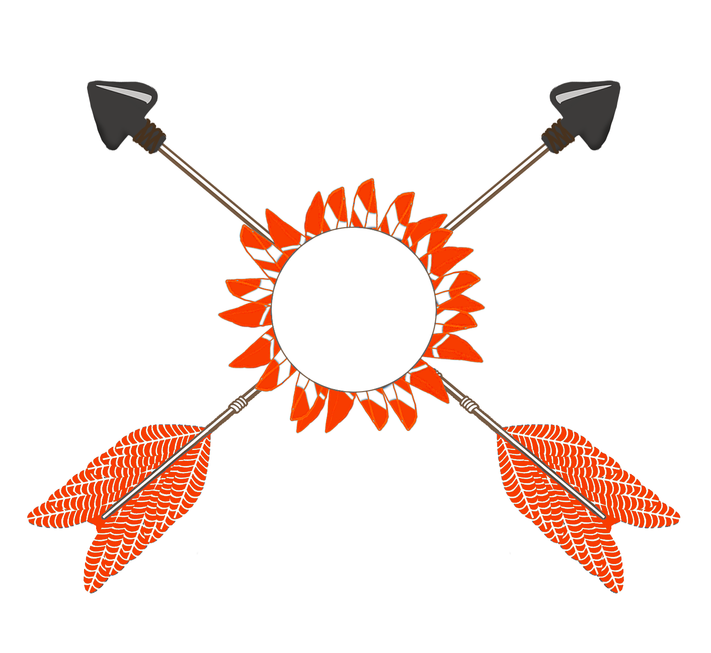 feather clipart tribal arrow