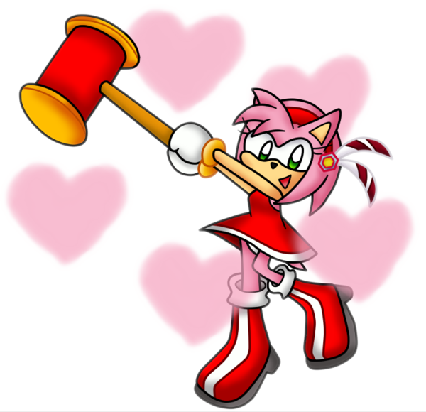 Amy rose by kikid. Warrior clipart feather