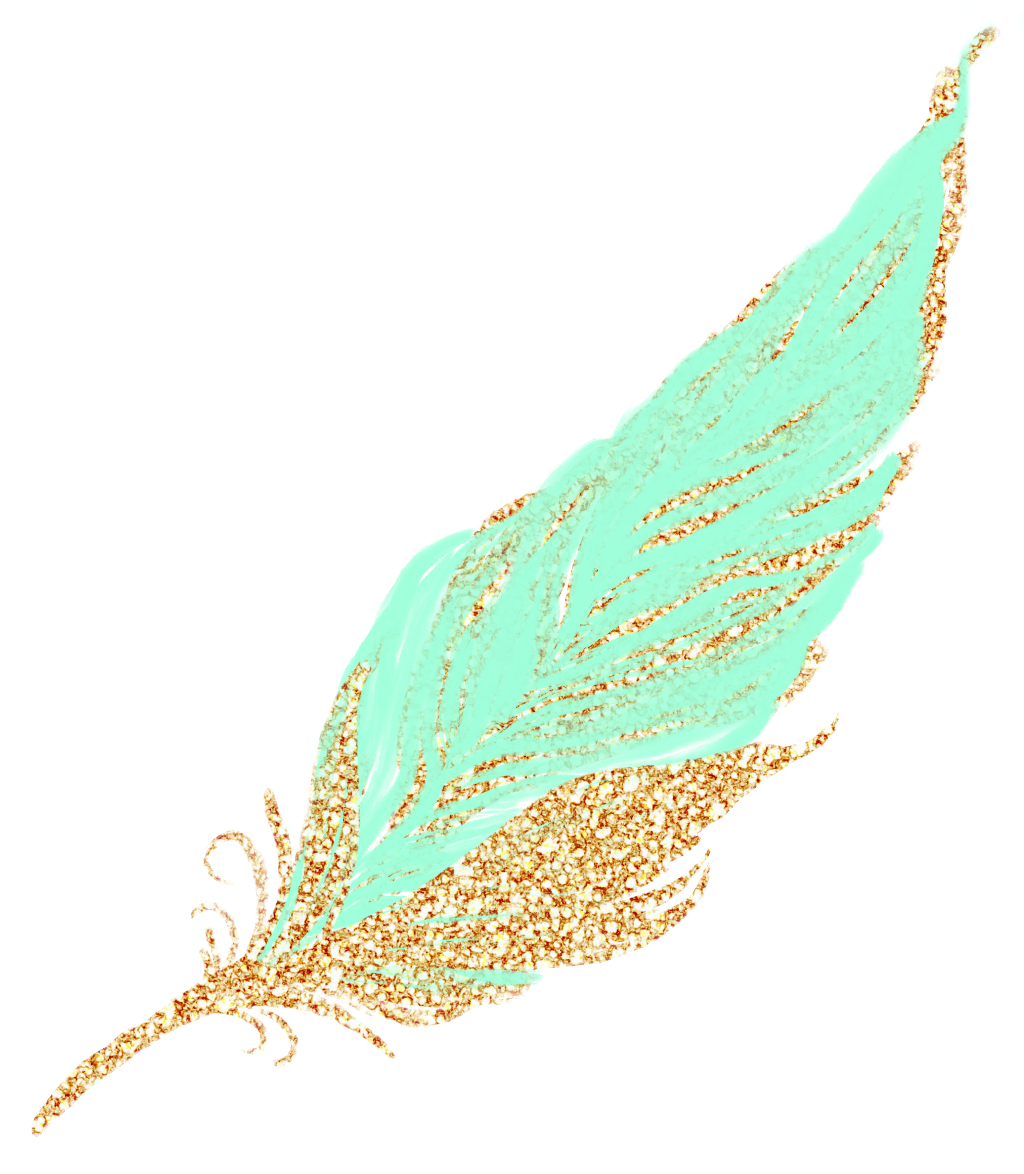 feathers clipart glitter