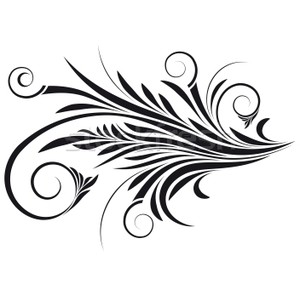 feathers clipart swirl