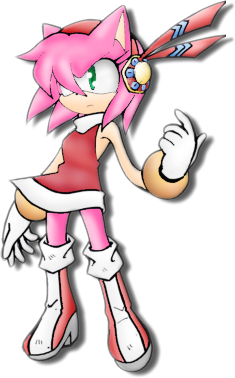 Amy rose girl by. Warrior clipart feather