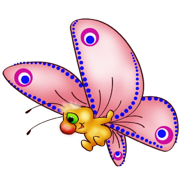 february clipart butterfly