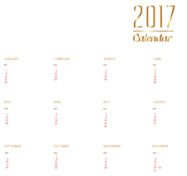 february clipart calendar page