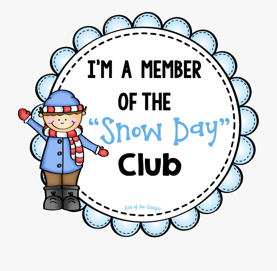 February clipart club. Teacher snow day cartoon