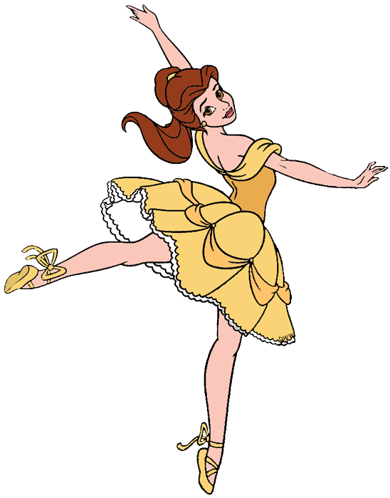 February clipart dance. Belle clip art disney