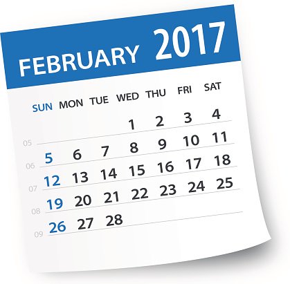 Calendar leaf illustration premium. February clipart february 2017