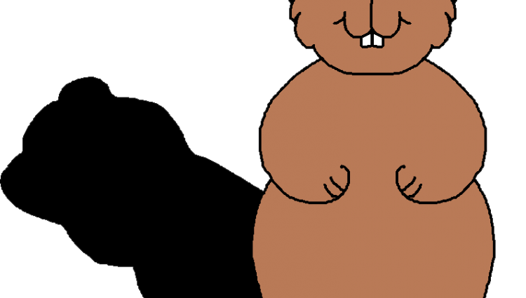 groundhog clipart coloring page