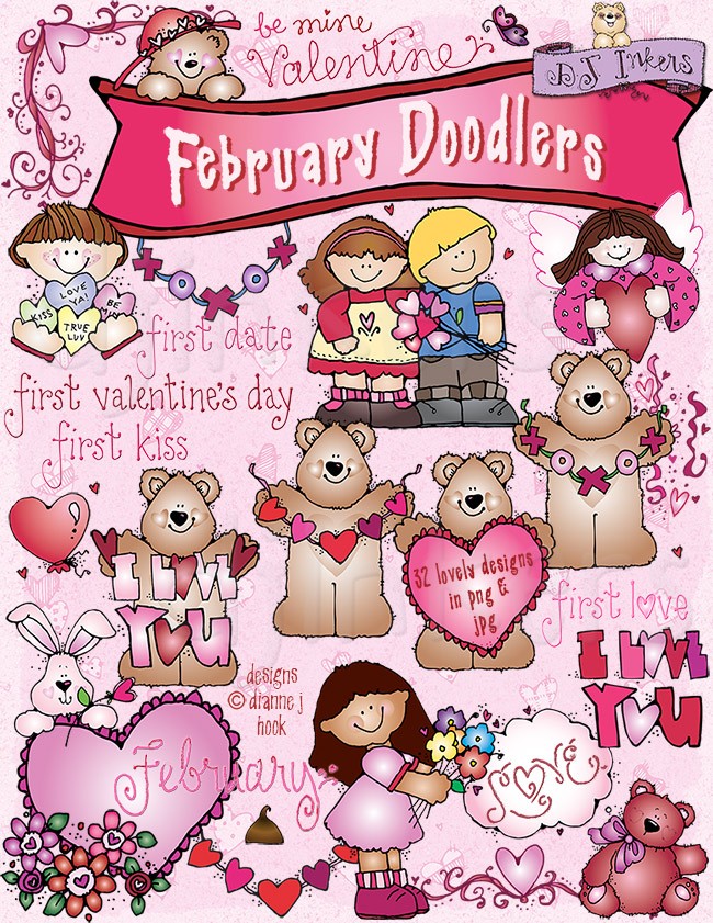 february clipart happy first day