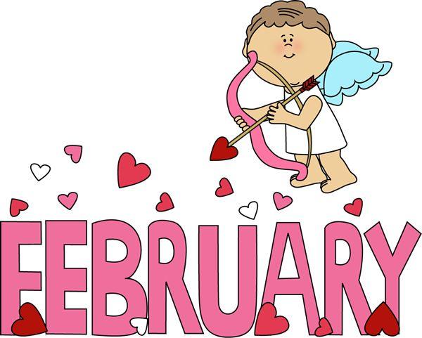 Angel love . February clipart heart