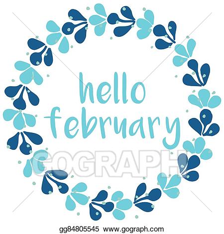 february clipart hello february